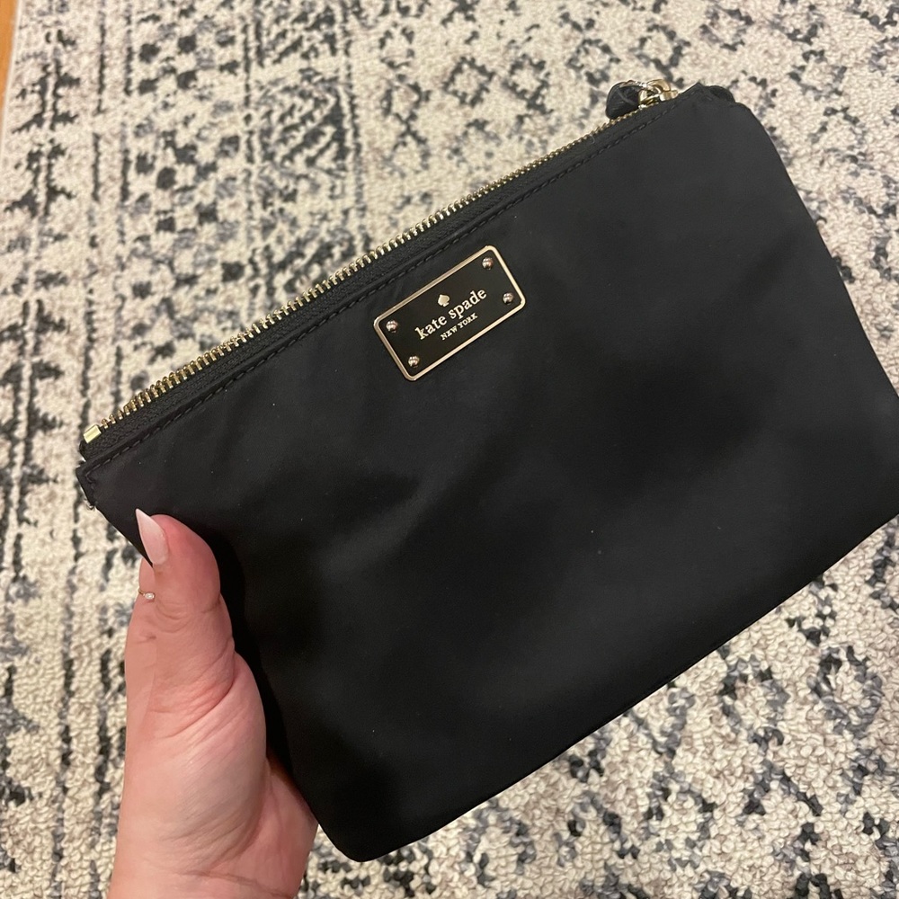 Kate Spade New York Dawn Triple Gusset nylon clutch